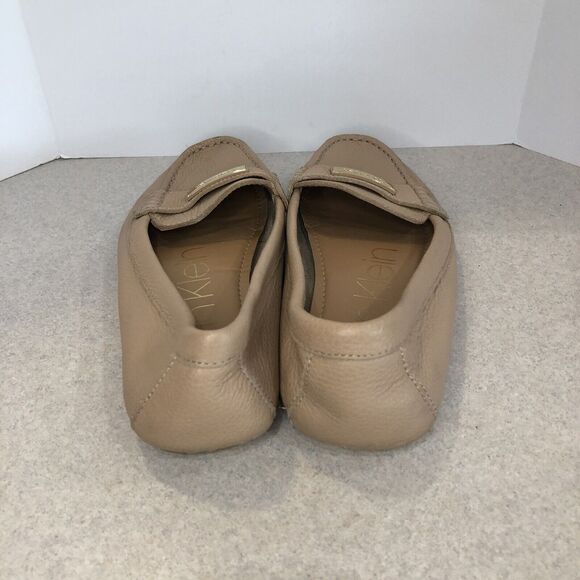 Calvin Klein - Leta Women's Leather Moccasin Size 8.5 Bone Color - Picture 4 of 6